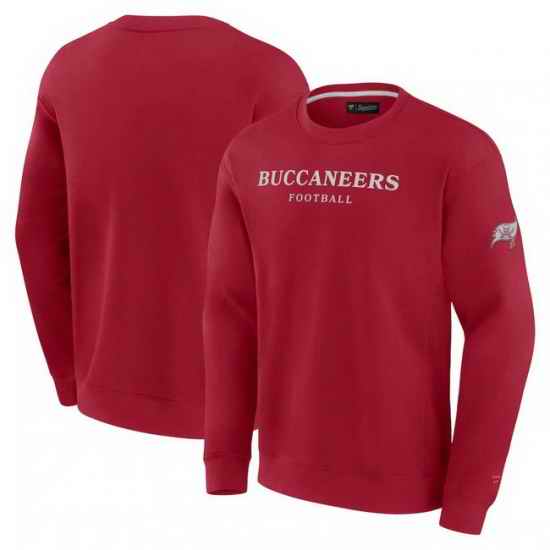 Men Fanatics Red Tampa Bay Buccaneers Elements Unlimited Fleece Pullover Sweatshirt